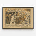 Poster vintage Rivoluzione e Ballo di Carnevale Secessione — quadro incorniciato alla parete