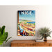 La Promenade des Anglais a Nizza | Stampa d'arte Poster vecchio