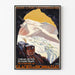Treno del Monte Bianco - Ghiacciaio di Bionnassay | Stampa d'arte Poster vecchio — quadro incorniciato alla parete