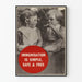 Poster vintage Immunizzazione semplice e sicura