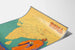 Poster Cartina Vintage India e Terra del Buddha