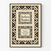 Poster decorativo murale Indian Borders di American Type Founders