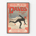 Poster vintage di pattinaggio artistico internazionale Davos 1905