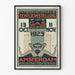 Poster vintage esposizione internazionale sul gas 1923 Amsterdam
