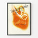 Poster artistico vintage Iodarsenic con estetica musicale