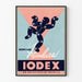 Poster vintage pubblicitario Iodex dolori articolari