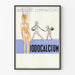 Poster vintage Gouttes Iodocalcio Debilitazione Linfatico