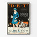 Poster vintage del film It con Clara Bow in blu