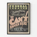 Poster vintage del teatro 'It Can't Happen Here' Sinclair Lewis