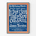Poster vintage canto 'It Don’t Seem Like The Same Old Smile' James Thornton