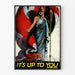 Poster vintage patriottico 'It's Up To You' decorazione da parete