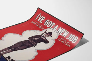 Poster vintage militare I've Got a New Job