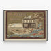 Poster vintage J. Delaye Gioielleria Orologeria a Grenoble — quadro incorniciato alla parete