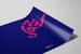Poster di design jazz minimalista blu e rosa — vista dell’opera