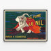 Poster pubblicitario vintage 'Je ne fume que le Nil' con elefante — quadro incorniciato alla parete