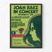 Poster Concerto Joan Baez - Sostegno ai Diritti Umani in Cile