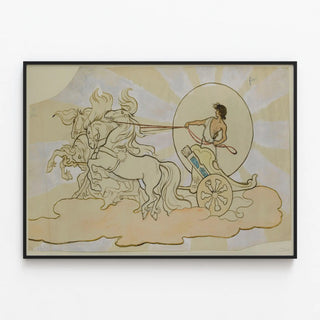 joel-sur-son-char-tableau-de-la-piece-le-reve-de-joel