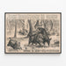 Poster vintage cinghiali selvaggi africani - John Robinsons 10 Big Shows — quadro incorniciato alla parete