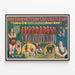 Poster vintage John Robinson's Challenge con Louis Cyr e Horace Barre — quadro incorniciato alla parete