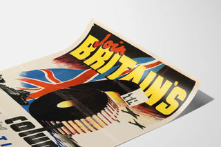 Poster vintage patriottico « Join Britain’s Column »