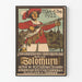 Poster vintage festa di tiro della società di tiro Solothurn 1922