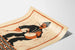 Poster vintage di musicista tradizionale con tamburo