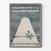 Poster vintage sul kayak e la costruzione di kayak