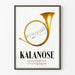 Poster vintage Kalanose Trompe-l'œil musicale