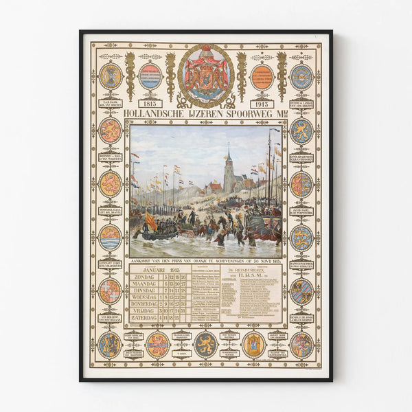 kalender-bij-eeuwfeest-aankomst-van-de-prins-van-oranje-te-scheveningen-1813-1913