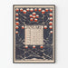 Poster calendario gennaio 1896 stile vintage botanico