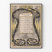 Poster calendario artistico del mese di marzo 1896
