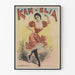 Poster vintage Kam-Elia ballerina in abito rosso