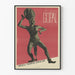 Poster del ballerino del tempio indù Ram Gopal