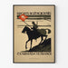 Poster militare vintage cecoslovacco dell'esercito in Francia