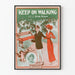 Poster vintage Keep on Walking Irving Berlin