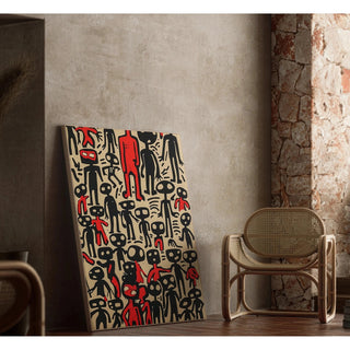 Manifesto Pop Art - Figure Astratte