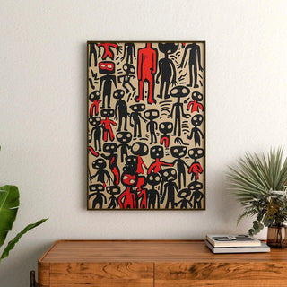Manifesto Pop Art - Figure Astratte