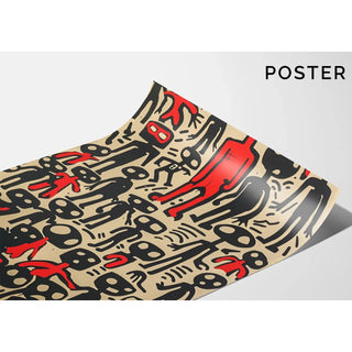 Manifesto Pop Art - Figure Astratte