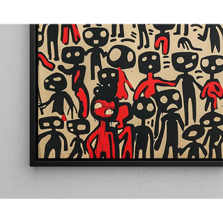 Manifesto Pop Art - Figure Astratte