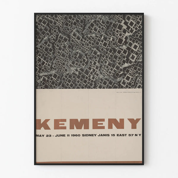 Poster di esposizione Kemeny 1960 - Decorazione murale vintage