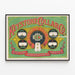 Poster vintage Keystone Collar Co. Benvenuti nell'epoca della carta — quadro incorniciato alla parete
