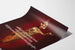 Poster decorativo da parete con ballerina khmer tradizionale
