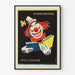 Poster vintage Kinderboekenweek 1955 clown e libro