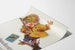 Poster Kinderboekenweek Illustrazione Bambino su Scopa
