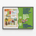 Poster vintage Kinderboekenweek - Settimana del libro per l'infanzia — quadro incorniciato alla parete
