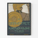 Poster vintage Darmstadt 1904 esposizione Künstlerkolonie