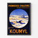 Poster pubblicitario vintage Gocce di Koumyl per disturbi intestinali
