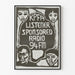 Poster Radio KPFA Ascoltatori Sostenitori 94 FM - Decorazione Murale Grafica
