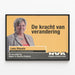 Poster politico 'De kracht van verandering' Lena Ghysels N-VA — quadro incorniciato alla parete