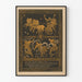 Poster decorativo murale Carnevale 1898 stile antico di Monaco